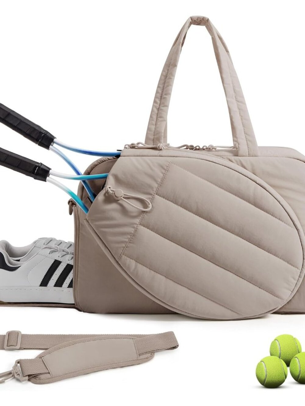 Tennis Gym Bag for Women, 3-in-1 Sports Duffle Sling Backpack | Fits 40oz Tumble